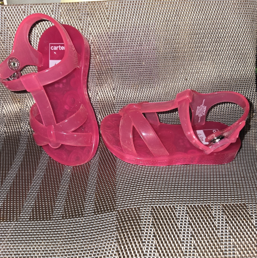 Pink Carter's shoes 6-9 months